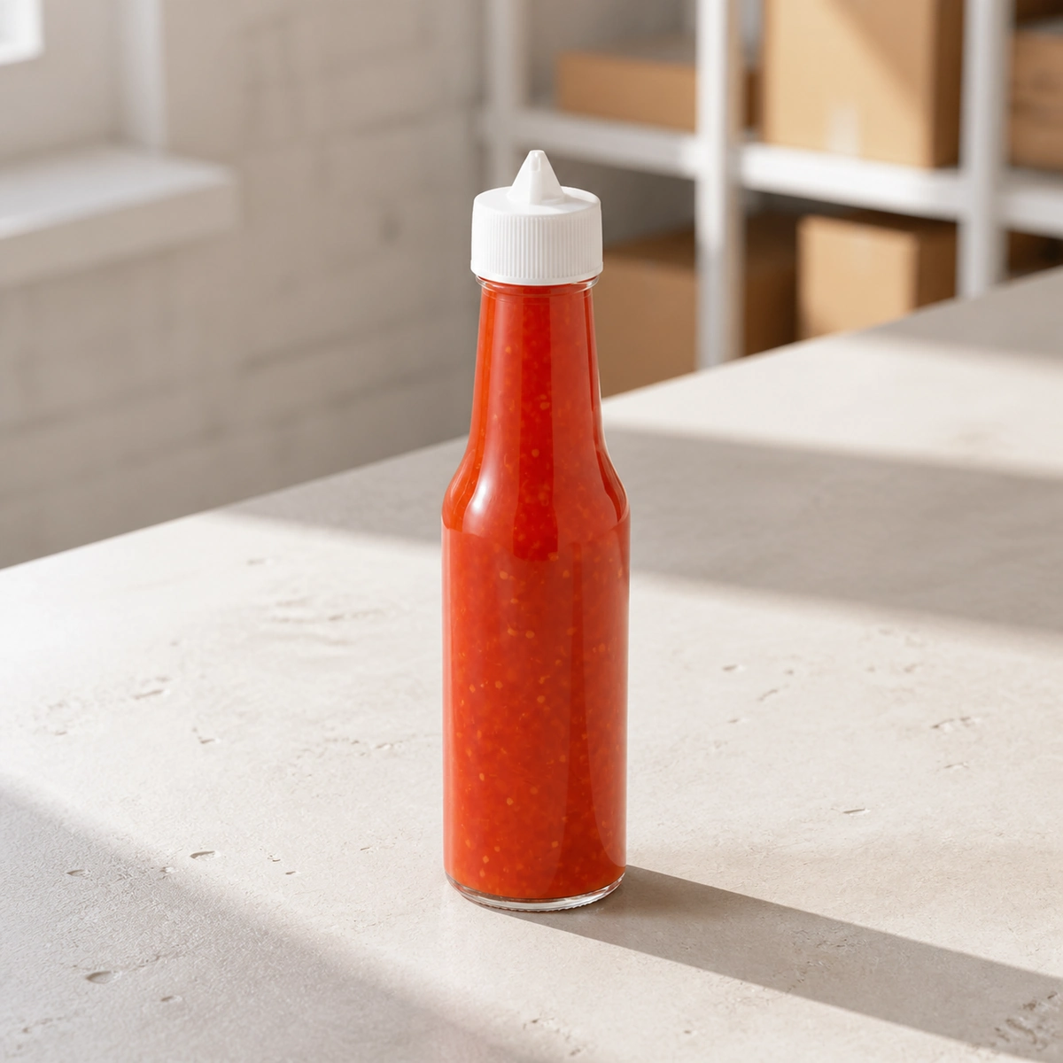 Quetschflaschen für Chilisauce