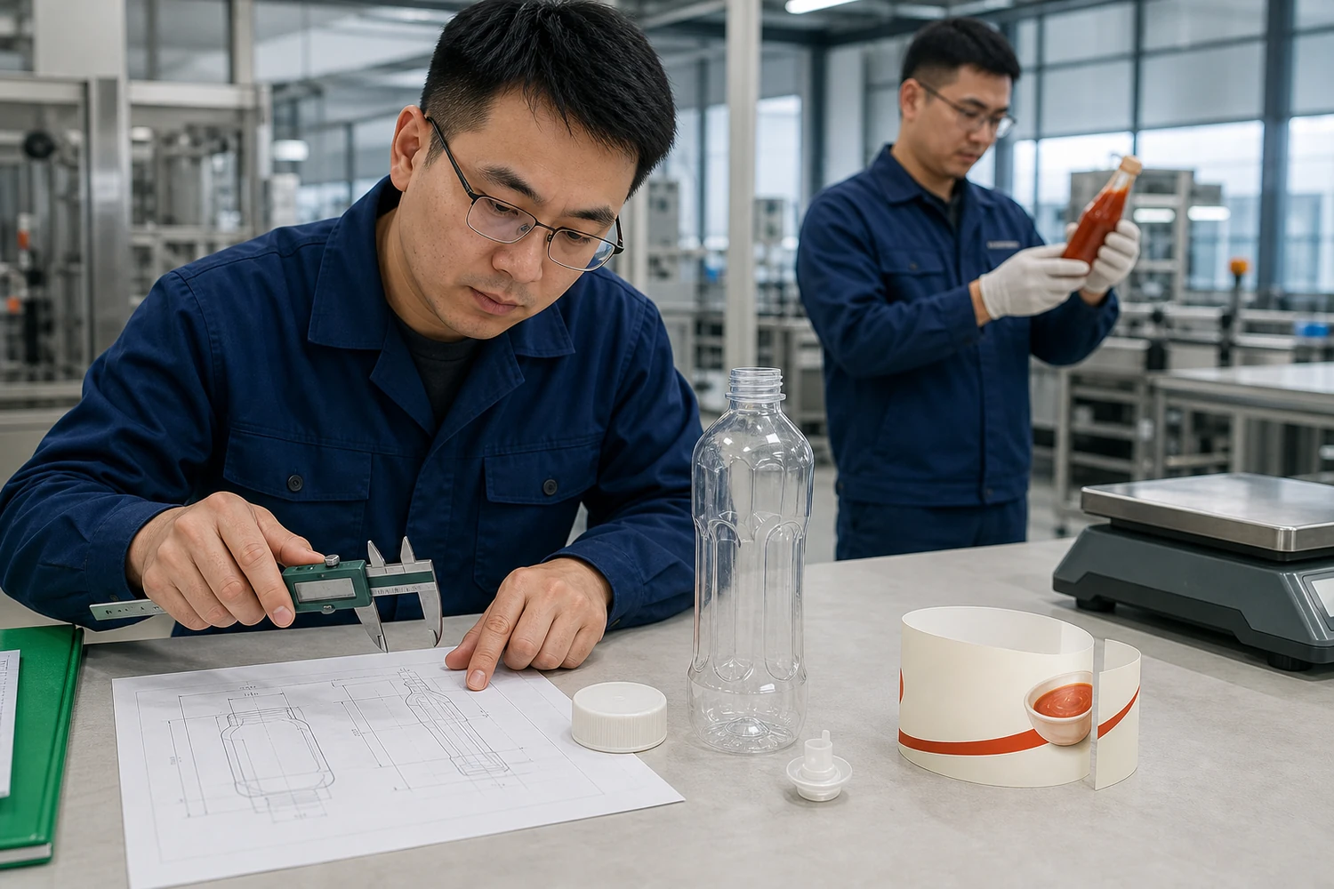 Technische Prüfung von PET-Flasche, Verschluss, Ventil und Etikett für recyclinggerechtes Verpackungsdesign