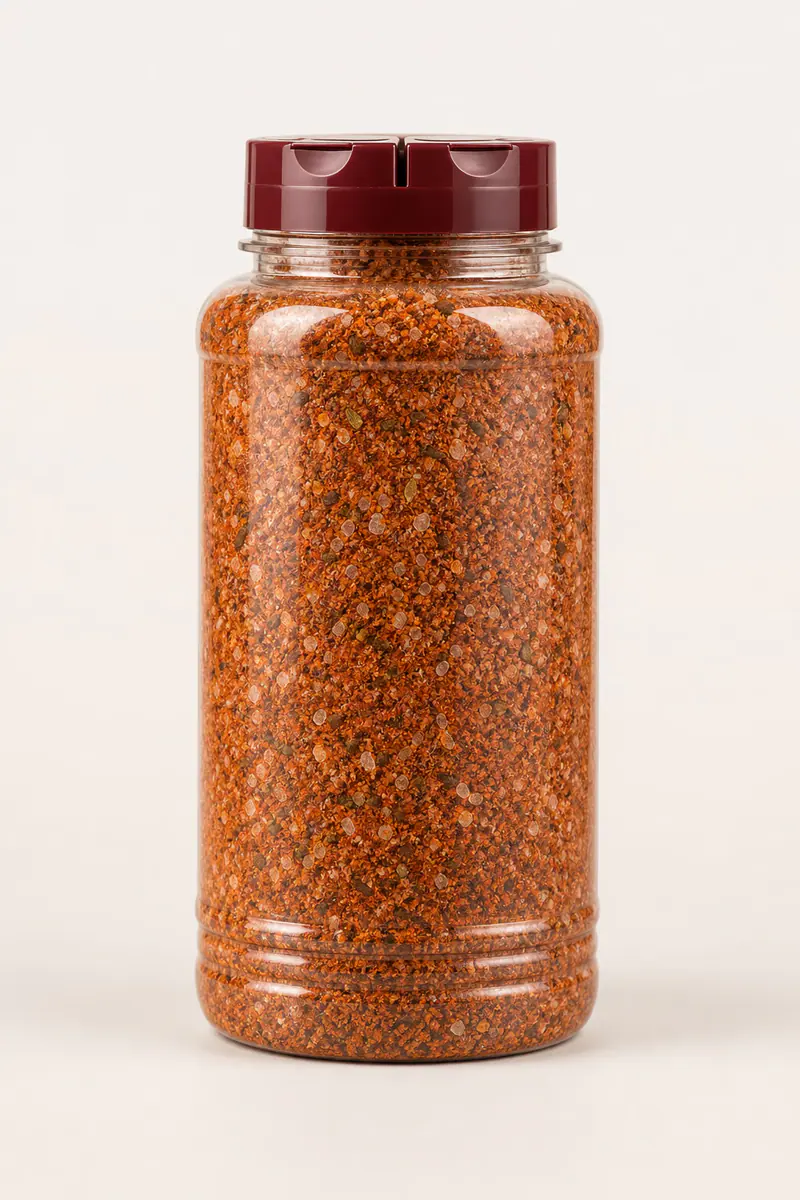 Gewürzflaschen für BBQ-Rub Produktansicht