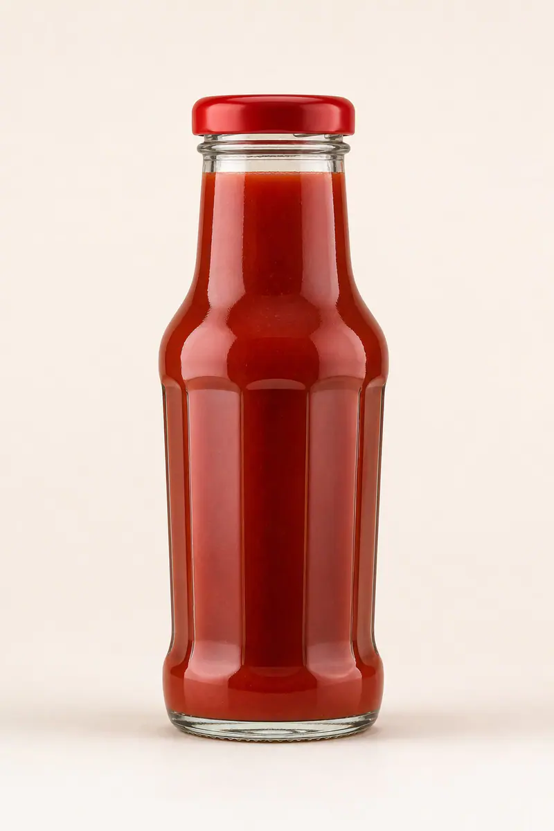 Ketchupflaschen aus Glas Produktansicht