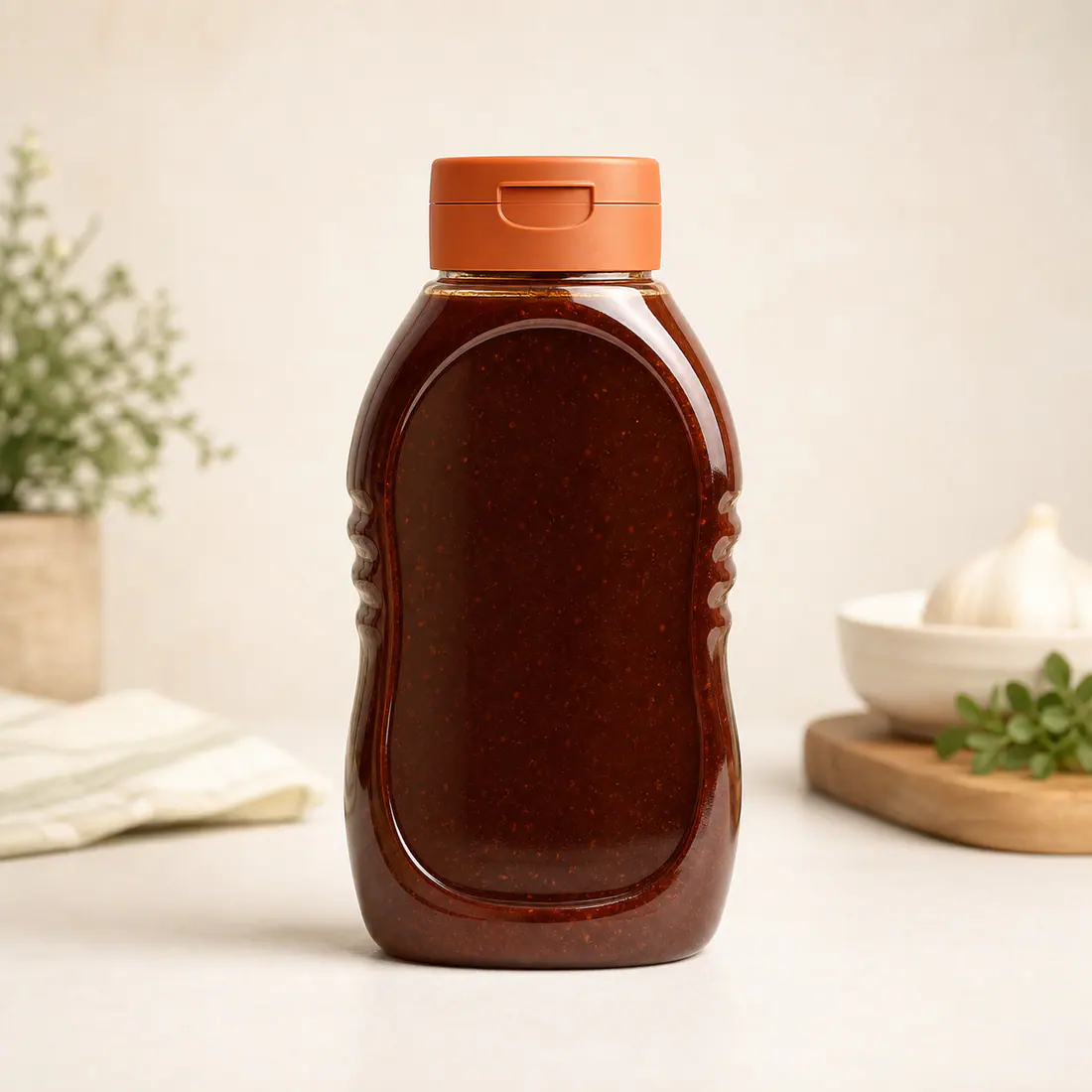 Weiche Quetschflaschen für BBQ-Sauce Produktansicht