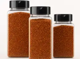 Gewürzglas-System für BBQ-Rub und Gewürzmischungen Frontansicht für gewerbliche Verpackungsprojekte