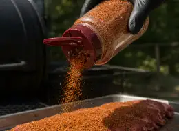 Gewürzflaschen für BBQ-Rub Anwendungsszene für Würzverpackungen