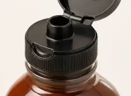 Quetschflaschen für BBQ-Sauce Deckel- und Dichtungsdetail