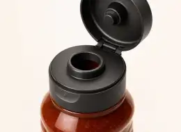 Saucenflaschen für fermentierte Würzsaucen Deckel- und Dichtungsdetail