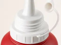 Ketchupflaschen für Gastronomie Deckel- und Dichtungsdetail