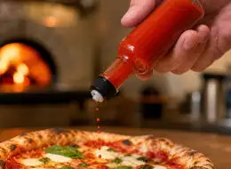 Glasflaschen für Chilisauce mit Reduzierkappen Anwendungsszene für Würzverpackungen