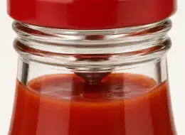 Ketchupflaschen aus Glas Deckel- und Dichtungsdetail