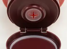 Kopfstehende Ketchupflaschen Deckel- und Dichtungsdetail