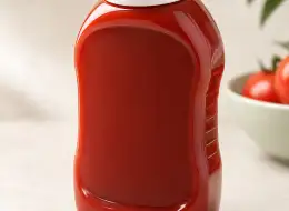 Ketchupflaschen für Eigenmarke Material- und Herstellungsdetail