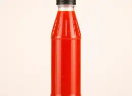 Pfeffersauce-Flaschen Frontansicht für gewerbliche Verpackungsprojekte