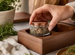 Premium-Gewürzgläser Anwendungsszene für Würzverpackungen