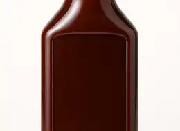 Eigenmarken-Flaschen für BBQ-Sauce Frontansicht für gewerbliche Verpackungsprojekte