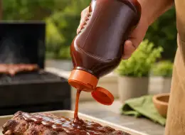 Weiche Quetschflaschen für BBQ-Sauce Anwendungsszene für Würzverpackungen