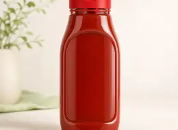 Ketchupflaschen mit Originalitätsverschluss Frontansicht für gewerbliche Verpackungsprojekte