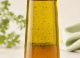 Ausgießflaschen für Vinaigrette Material- und Herstellungsdetail