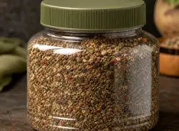 Weithalsgläser für Gewürze Material- und Herstellungsdetail