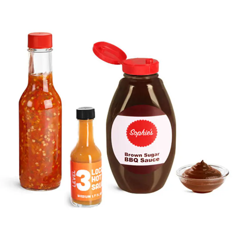 Chilisaucenflaschen für Großmengen Anwendungsszene für Verpackungen